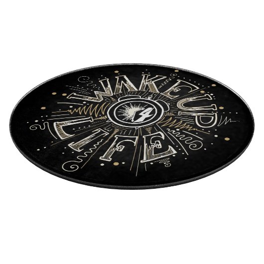 Inspiration GEWECKT UP 4 LIFE Anführungsbeispiel Schneidebrett (Ecke)