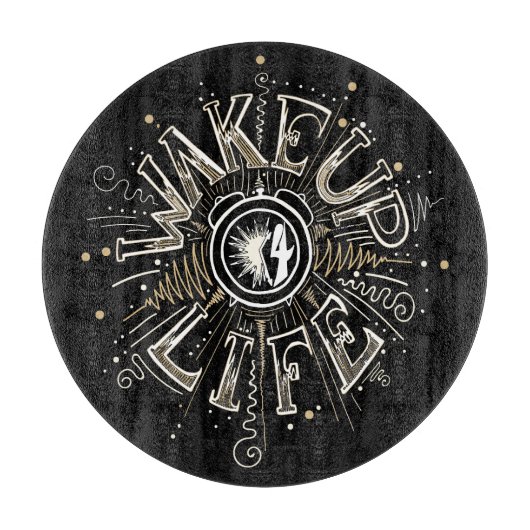 Inspiration GEWECKT UP 4 LIFE Anführungsbeispiel Schneidebrett (Vorderseite)