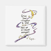 Inspiration "Gib deine Probleme Gott!" Magnet (Vorne)