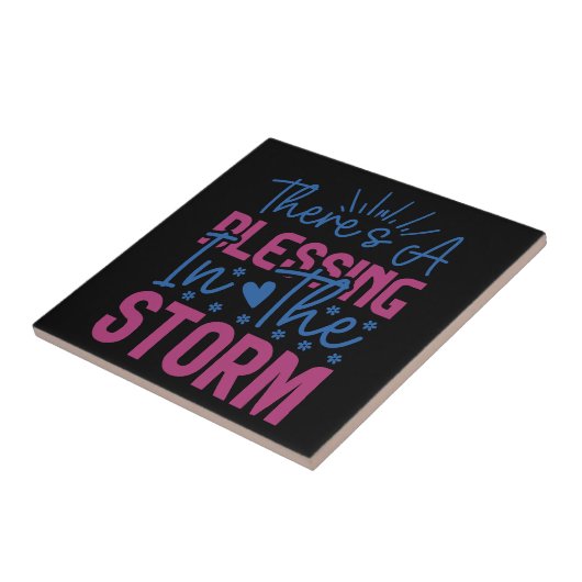 Inspiration gibt es einen Segen im Sturm Fliese (Seite)