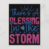 Inspiration gibt es einen Segen im Sturm Postkarte (Vorderseite)