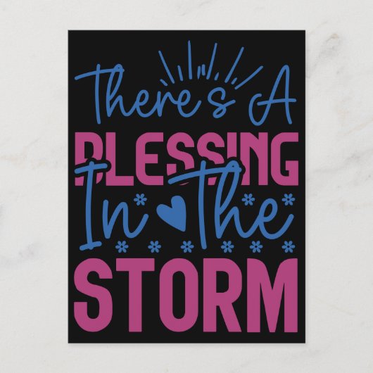 Inspiration gibt es einen Segen im Sturm Postkarte (Vorderseite)