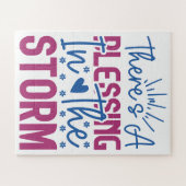 Inspiration gibt es einen Segen im Sturm Puzzle (Horizontal)