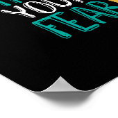 Inspiration Giraffe Faith größer als Angst Poster (Ecke)