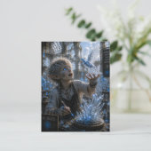 Inspiration / Glasbildhauer / Kristall-Workshop Postkarte (Stehend Vorderseite)