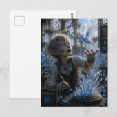 Inspiration / Glasbildhauer / Kristall-Workshop Postkarte (Vorne/Hinten)