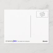 Inspiration glauben Sie sich selbst Typografie Postkarte (Rückseite)