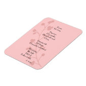 Inspiration Glück Freude Traumgedicht Magnet (Linke Seite)