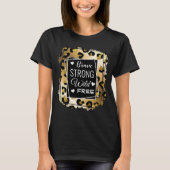 Inspiration Gold & Black Animal Print T-Shirt (Vorderseite)