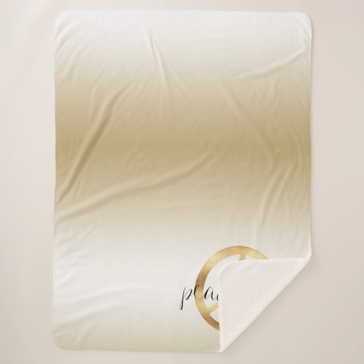 Inspiration Gold-Zeichen Sherpadecke (Vorderseite)