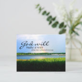 Inspiration: Gott macht einen Weg... Postkarte (Stehend Vorderseite)
