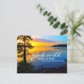 Inspiration: Gott macht einen Weg... Postkarte (Stehend Vorderseite)