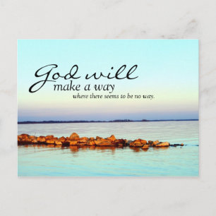 Inspiration: Gott macht einen Weg... Postkarte