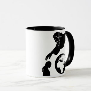 Inspiration Gott reicht zur Erde Minimalistisch Tasse