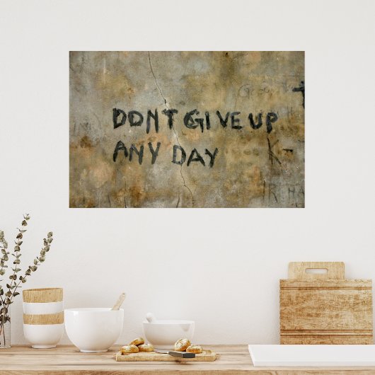 Inspiration Graffiti - Drucken Poster (Küche)