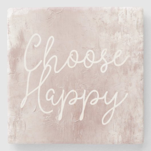 Inspiration Happy Chic Dusty Rose Blush Pink Steinuntersetzer (Vorderseite)