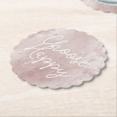 Inspiration Happy Chic Dusty Rose Blush Pink Untersetzer (angewinkelt)