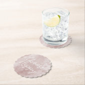 Inspiration Happy Chic Dusty Rose Blush Pink Untersetzer (Vor Ort)