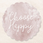 Inspiration Happy Chic Dusty Rose Blush Pink Untersetzer (Vorderseite)