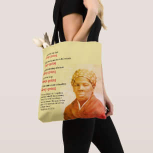 Inspiration HARRIET TUBMAN Behielt, Zitat zu mache Tasche