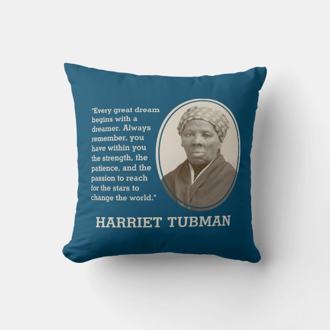 Inspiration HARRIET TUBMAN Kissen (Vorderseite)