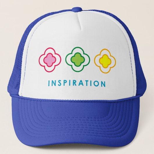 "Inspiration"-Hat Truckerkappe (Vorderseite)