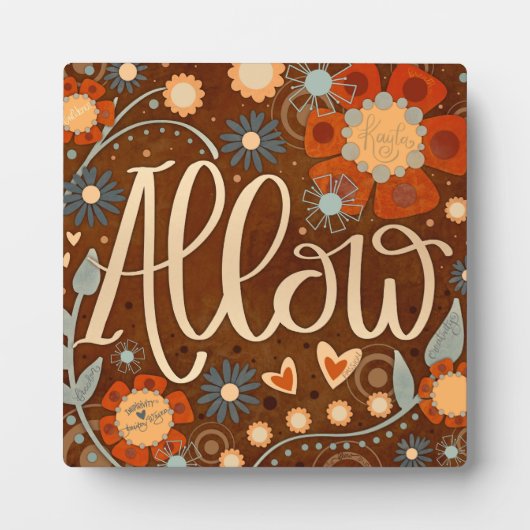 Inspiration Herzblume Hübsch lassen Fotoplatte (Vorderseite)