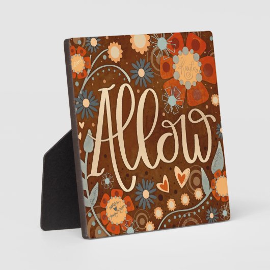 Inspiration Herzblume Hübsch lassen Fotoplatte (Vorderseite)