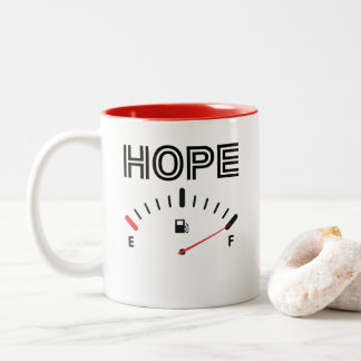 Inspiration Hope Full Zweifarbige Tasse