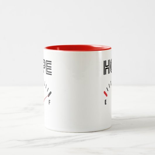 Inspiration Hope Full Zweifarbige Tasse (Mittel)