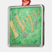 Inspiration Hope Word Art maßgeschneiderte Geschen Ornament Aus Metall (Links)