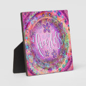 Inspiration Hübsch floral Lila Fearless Boho Fotoplatte (Vorderseite)