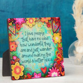 Inspiration Hübsch I Liebe Menschen floral Fotoplatte