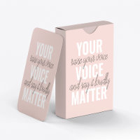 Inspiration Ihre Stimme zählt Motivationszitat