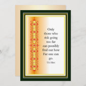 Inspiration im eleganten Dekordesign Einladung (Vorne/Hinten)