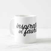 Inspiration in der Mode-Tasse für Ihre Getränke Kaffeetasse (Vorderseite Links)
