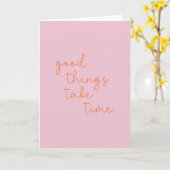 Inspiration in Rosa und Orange Karte (Gelbe Blume)