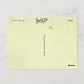 Inspiration irischer Segen immer vergessen Postkarte (Rückseite)