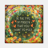 Inspiration ist, dass die Person Hübsche Blüte zit Magnet (Vorne)