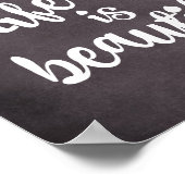 Inspiration ist ein schönes Zitat Poster (Ecke)