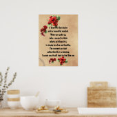 Inspiration ist ein Segen-Zitat Poster (Küche)