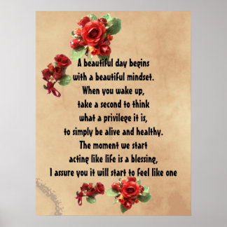 Inspiration ist ein Segen-Zitat Poster
