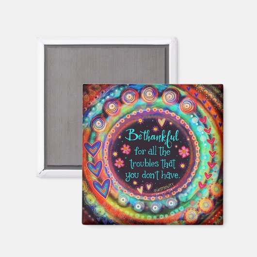 Inspiration ist eine dankbare Hübsche Inspiritivit Magnet (Vorderseite/Rückseite)