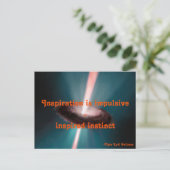 Inspiration ist Impulsivität Postkarte (Stehend Vorderseite)