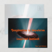 Inspiration ist Impulsivität Postkarte (Vorne/Hinten)