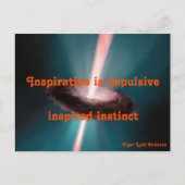 Inspiration ist Impulsivität Postkarte (Vorderseite)