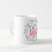 Inspiration ist sie Mama liebt Kaffeetasse (Vorderseite Links)
