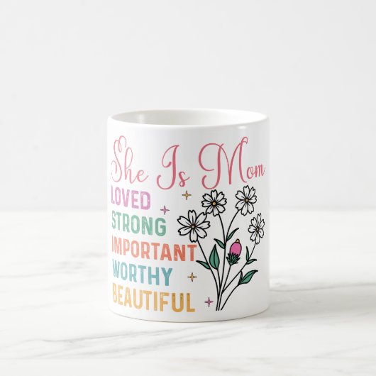 Inspiration ist sie Mama liebt Kaffeetasse (Mittel)