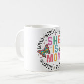 Inspiration ist sie Mama liebt Kaffeetasse (Vorderseite Links)