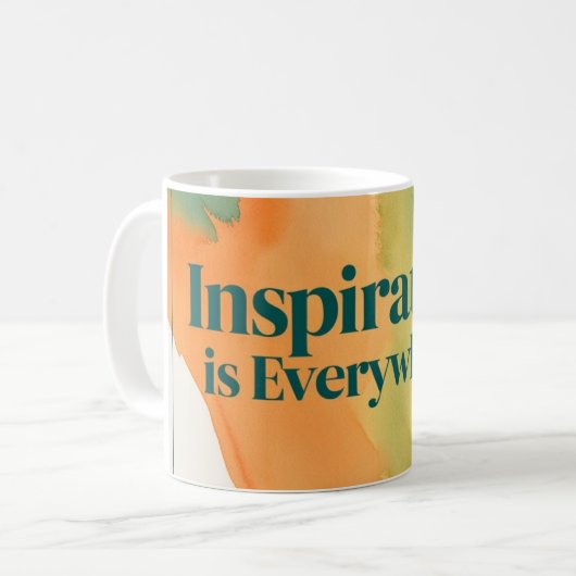 Inspiration ist überall kaffeetasse (Vorderseite Links)